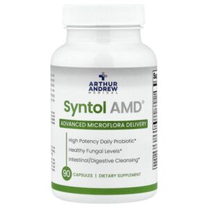 Syntol AMD, Advanced Microflora Delivery, средство для здоровой микрофлоры, 500 мг, 90 капсул — Arthur Andrew Medical