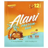 протеиновый батончик, Munchies, 12 батончиков по 50 г (1,76 унции) — Alani Nu