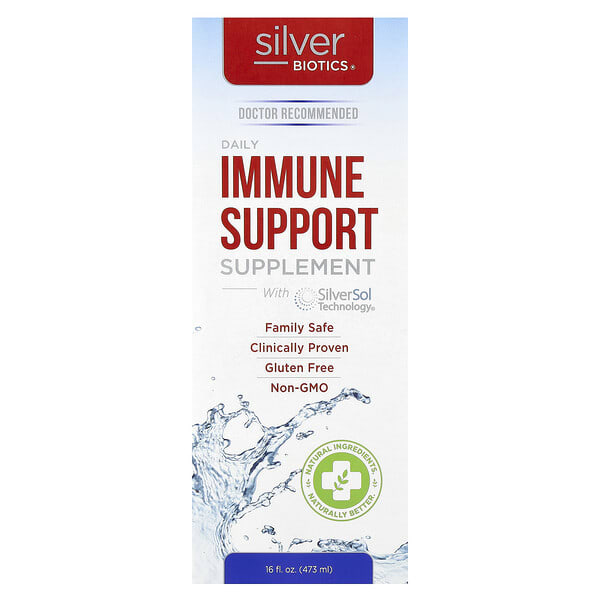 abl00116_v_65.jpg Silver Biotics, ежедневная добавка для укрепления иммунитета с технологией SilverSol, 473 мл (16 жидк. унций) — American Biotech Labs