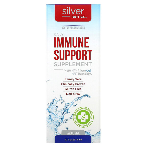 abl00132_v_19.jpg Silver Biotics, добавка для ежедневной поддержки иммунитета с технологией SilverSol, 10 част./млн, 946 мл (32 жидк. унции) — American Biotech Labs