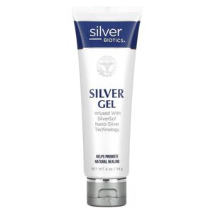 Silver Biotics, Silver gel, гидрогель с добавкой SliverSol с нано-серебром, 4 жидких унции (114 г) — American Biotech Labs