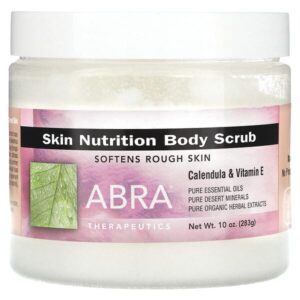 Skin Nutrition, скраб для тела, календула и витамин E, 283 г (10 унций) — Abra Therapeutics