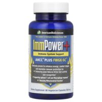 ImmPower® +, AHCC® Plus FWGE-SC®, 60 вегетарианских капсул — American Biosciences