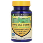 ImmPower® D3, AHCC® с витамином D3, 30 вегетарианских капсул — American Biosciences