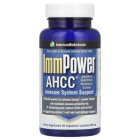 ImmPower® AHCC®, 500 мг, 60 вегетарианских капсул — American Biosciences