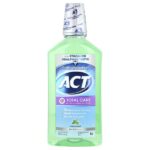 Total Care, ополаскиватель для рта с фторидом, против кариеса, без спирта, свежая мята, 1 л (33,8 жидк. унции) — ACT