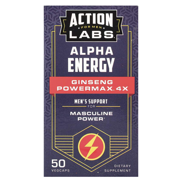act15216_v_46.jpg Action Labs, Для мужчин, Alpha Energy, женьшень Powermax™ 4x, 50 растительных капсул