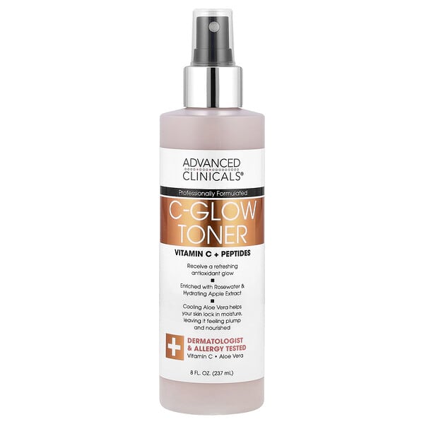 adc03306_v_30.jpg C-Glow Toner, тоник с витамином C и пептидами, 237 мл (8 жидк. унций) — Advanced Clinicals
