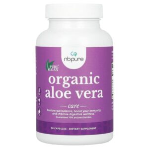 Органическое алоэ вера, 300 мг, 30 капсул — NB Pure