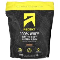Native Whey Protein Blend, Chocolate, 4 lb (1.8 kg) — Ascent