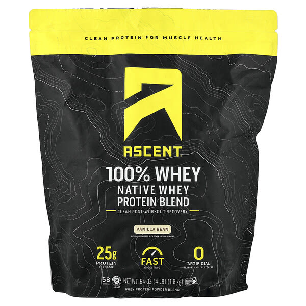 aet02005_v_3.jpg Native Whey Protein Blend, Vanilla Bean, 4 lb (1.8 kg) — Ascent