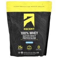 Native Whey Protein Blend, Unflavored, 2 lb (907 g) — Ascent