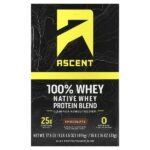 Native Whey Protein Blend, Chocolate, 15 Packets, 1.16 oz (33 g) Each — Ascent