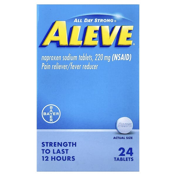 aev59198_v_48.jpg Напроксен натрия в таблетках, 220 мг, 24 таблетки — Aleve