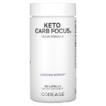 Keto Carb Focus, 180 капсул — Codeage