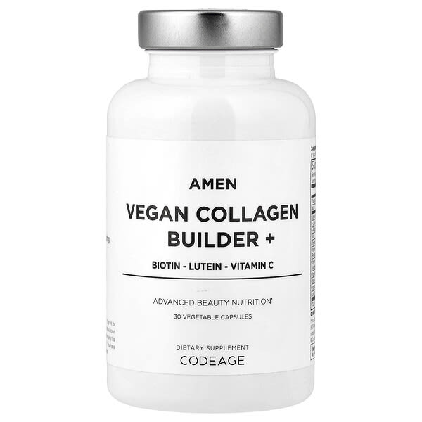 age00845_v_24.jpg Amen, Vegan Collagen Builder+, 30 вегетарианских капсул — Codeage
