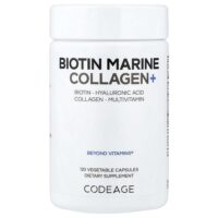 биотин и морской коллаген+, 120 растительных капсул — Codeage