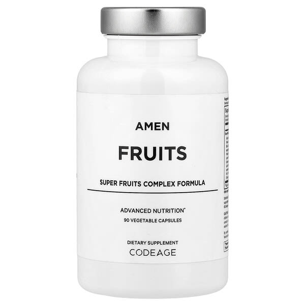 age12187_v_24.jpg Amen, Fruits, комплексная формула из суперфруктов, 90 вегетарианских капсул — Codeage
