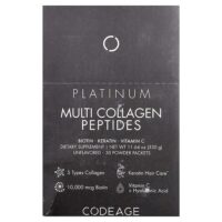 Platinum, мультиколлагеновые пептиды, без добавок, 30 пакетиков по 11 г (0,38 унции) — Codeage