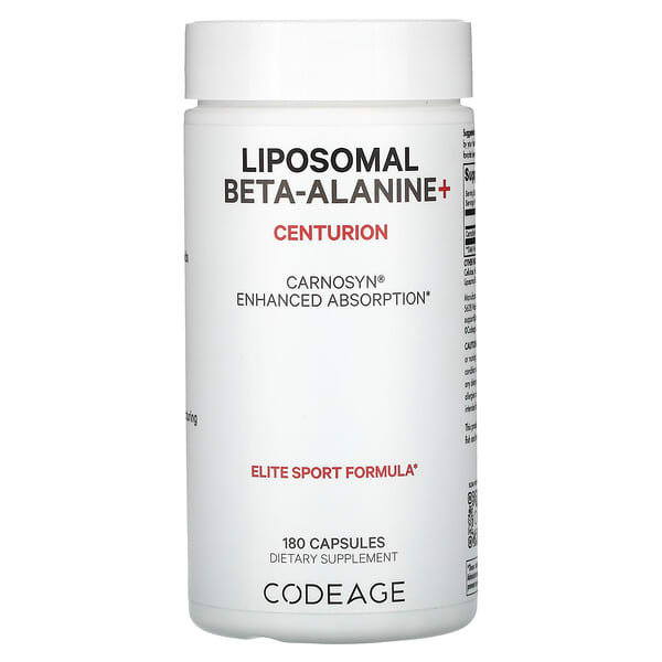 age33380_v_8.jpg Liposomal Beta-Alanine +, Centurion, CarnoSyn, улучшенное усвоение, 180 капсул (533 мг на капсулу) — Codeage