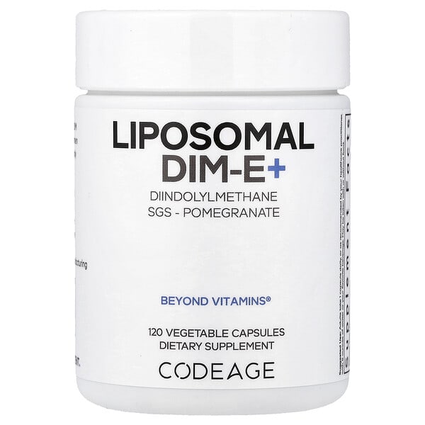 age33383_v_24.jpg Liposomal DIM-E+, дииндолилметан и витамин E, 120 растительных капсул — Codeage