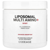Liposomal Multi Amino+, комплекс липосомальных аминокислот, серия Sport, 240 растительных капсул — Codeage