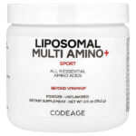 Sport, Liposomal Multi Amino+, комплекс липосомальных аминокислот в порошке, без добавок, 174,2 г (6,15 унции) — Codeage