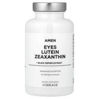 Amen, Eyes, лютеин, зеаксантин и экстракт черного перца, 90 растительных капсул — Codeage