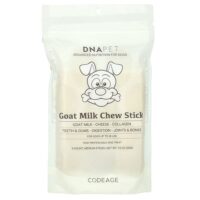 DNA Pet, жевательная палочка с козьим молоком, для собак, средняя, 3 шт., 213 г (7,5 унции) — Codeage