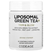 Liposomal Green Tea +, 60 растительных капсул — Codeage
