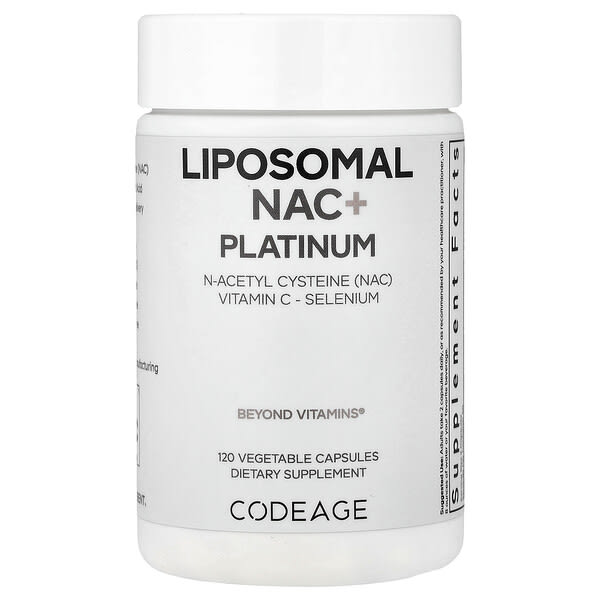age81532_v_8.jpg Liposomal NAC+ Platinum, 120 растительных капсул — Codeage