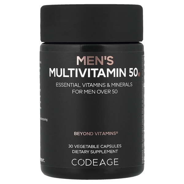 age81556_v_8.jpg Мультивитамины для мужчин, 50, 30 растительных капсул — Codeage