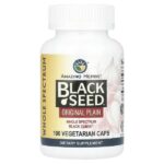 Black Seed™, оригинальный состав без добавок, 100 вегетарианских капсул (475 мг в 1 капсуле) — Amazing Herbs