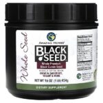 Black Seed, цельные семена черного тмина премиального качества, 454 г (1 фунт) — Amazing Herbs