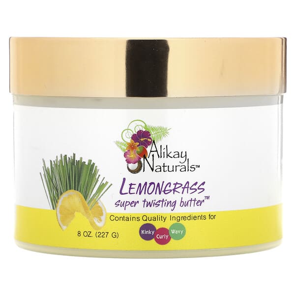 aks00658_v_16.jpg Alikay Naturals, Масло для скручивания с лемонграссом, 227 г (8 унций)