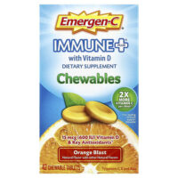 Immune Plus® с витамином D, апельсин, 42 жевательные таблетки — Emergen-C