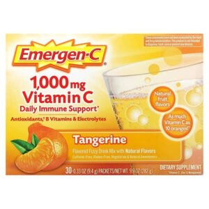 витамин C, мандарин, 1000 мг, 30 пакетиков по 9,4 г (0,33 унции) — Emergen-C