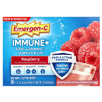 Immune+, витамин C, витамин D и цинк, малина, 30 пакетиков по 8,8 г (0,31 унции) — Emergen-C