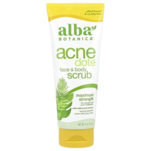 Acnedote®, скраб для лица и тела, максимальная эффективность, 227 г (8 унций) — Alba Botanica