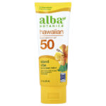 гавайский солнцезащитный лосьон, SPF 50, с тропическим ароматом, 89 мл (3 жидк. унции) — Alba Botanica