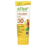 Hawaiian солнцезащитный лосьон для лица, SPF 30, без отдушек, 89 мл (3 жидк. унции) — Alba Botanica