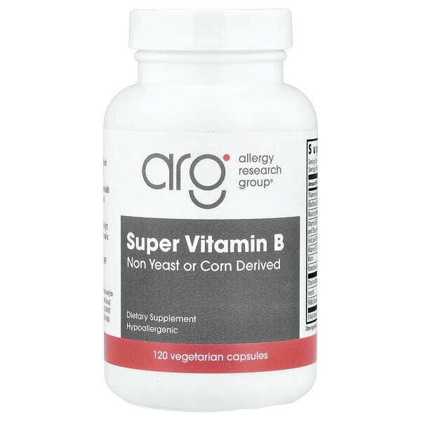 alg70340_v_72.jpg Super Vitamin B, 120 вегетарианских капсул — Allergy Research Group