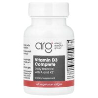 комплекс витамина D3, 60 вегетарианских капсул — Allergy Research Group