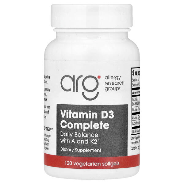 alg76581_v_24.jpg Комплексный витамин D3, 120 вегетарианских капсул — Allergy Research Group