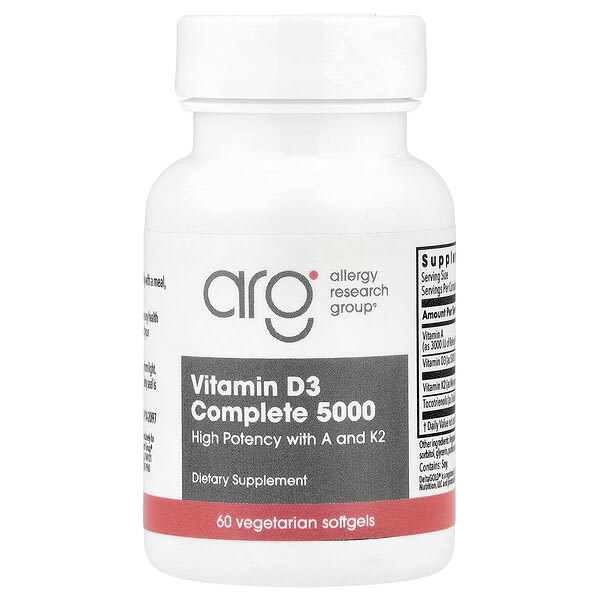 alg76590_v_24.jpg полный витамин D3 5000, 60 растительных капсул — Allergy Research Group