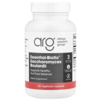 Essential-Biotic®, сахаромицеты Буларди (Saccharomyces boulardii), 120 вегетарианских капсул (150 мг в 1 капсуле) — Allergy Research Group
