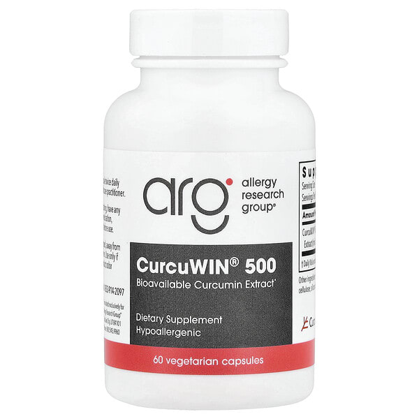 alg77290_v_50.jpg CurcuWIN® 500, 60 вегетарианских капсул (500 мг в 1 капсуле) — Allergy Research Group