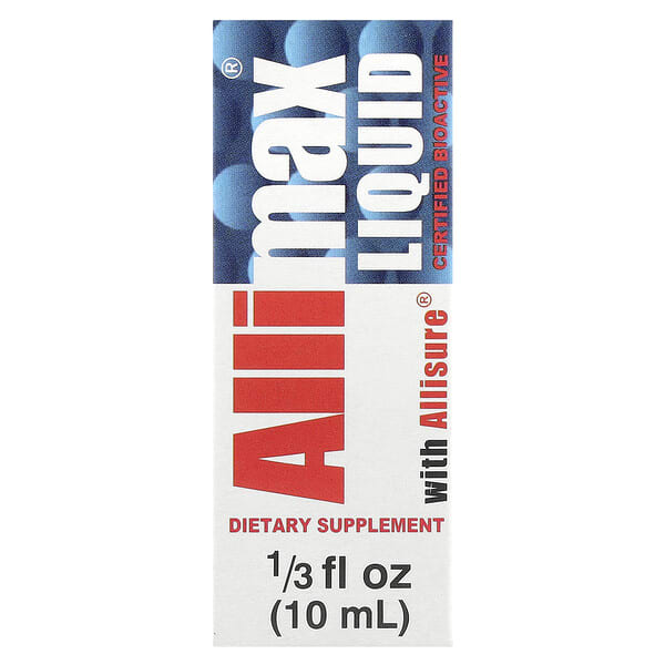 all00007_v_59.jpg Allimax, Жидкость с Allisure®, 40 мкг, 10 мл (1/3 жидк. Унции)