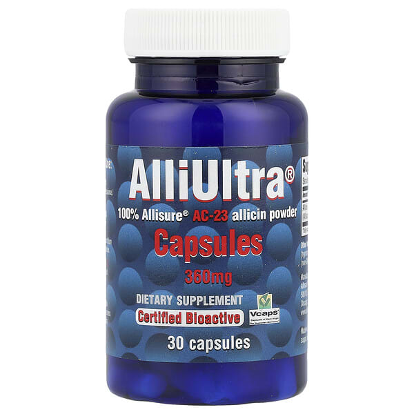 all00009_v_37.jpg Allimax, AlliUltra® капсулы, 360 мг, 30 капсул