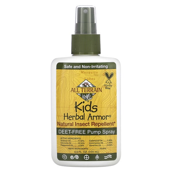 alt01004_v_18.jpg Kids Herbal Armor, натуральный спрей от насекомых, 120 мл (4 жидк. унции) — All Terrain